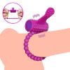 Sex Toys Vibrating Cock Ring Strong Penis Erect Male Masturbation Tools Penis Ring Clitoral Stimulator Erotic Accessories Shop - purple