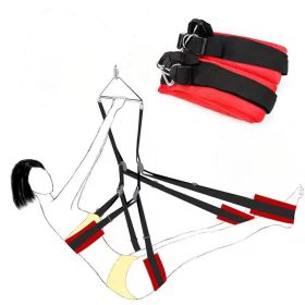 Upgraded Sex Swing Sex Furniture Fetish Bandage Adult game Soft Seat And Leg Pad Hanging Erotic Swing Sex Toys for Couples Flirt - general version