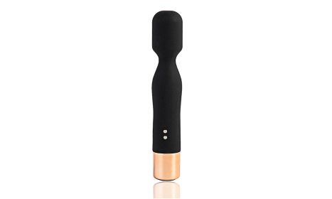 Wand Massager G-Spot Vibrator Clit Vibrator Powerful Stimulation IPX7 Waterproof - Black