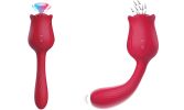 20 Modes False Penis G-spot Vibrator Stimulation Suction Clitoris Dildo - Red