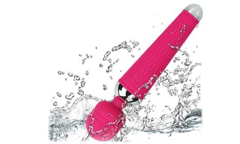 USB Charge 10 Speeds G-Spot Vibrator Wand Massager - Pink