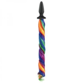 Unicorn Tails Rainbow Butt Plug - NSN050929