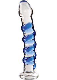 Icicles No 5 Glass Dong 7 Inches Clear - TCN-PD2905-00