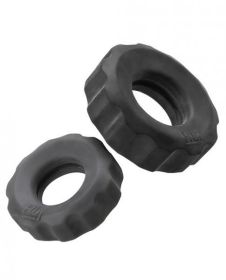 Hunky Junk Cog Ring 2 Size Double Pack - Tar &amp; Stone Pack Of 2 - TCN-OXHUJ103-TAR-STN