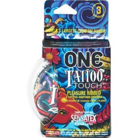 One Tattoo Touch Latex Condoms 3 Pack - R112003C