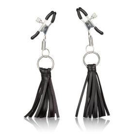 Nipple Play Playful Tassels Nipple Clamps Black - TCN-SE2614-05