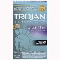 Trojan Sensitivity Ultra Thin Latex Condoms 12 Pack - T92642