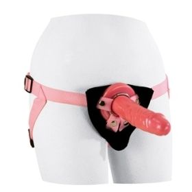 Pink Harness with 7.5 Inch Dong - SE3016-04