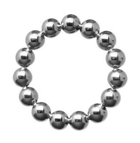 Meridian 2 Inches Stainless Steel Beaded Cock Ring - XRAD128ML