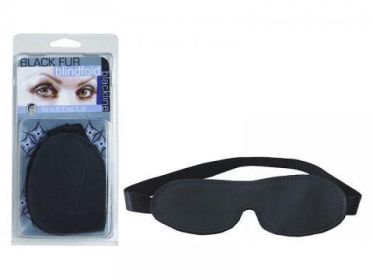 Fur Blindfold Black - SPL08M13B