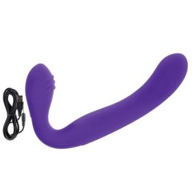 Rechargeable Silicone Love Rider Strapless Strap-on - Purple - SE149965