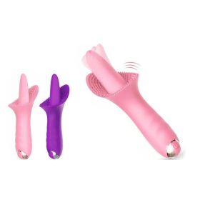 10 Freq Powerful Clitoral G spot Stimulator Tongue Vibrator Sex Toy - Pink