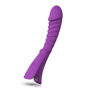 Female vibrator masturbator AV thread charging vibrator female sex products - Purple