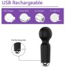 G-Spot Bullet mini AV for Women USB Charge Small Sex Toys Powerful Bullets Vibrator Clitoral Stimulator Portable Mini Massager - Black-no box