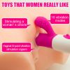 Adult products Simulation vibrator G-point double shock massage appliance Classic female masturbator - Pink