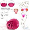 Rose Sex Toy for Women-Sucking Sex Stimulator for Women , G Spot Dildo Vibrator for Clitoral Nipple Stimulation - Rose