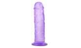 Suction Cup Dildo Clitoral 8'5 Inches Dildo Flaxible Realistic Dildo  - Purple