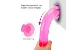 Suction Cup Dildo Clitoral 8'5 Inches Dildo Flaxible Realistic Dildo  - Purple