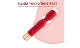 Wand Massager G-Spot Vibrator Clit Vibrator Powerful Stimulation IPX7 Waterproof - Red