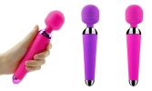 USB Charge 10 Speeds G-Spot Vibrator Wand Massager - Pink